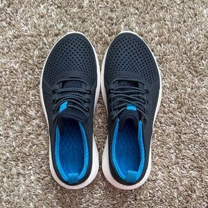 CROCS Kids Black & Blue Water-Friendly Slip-On Shoes